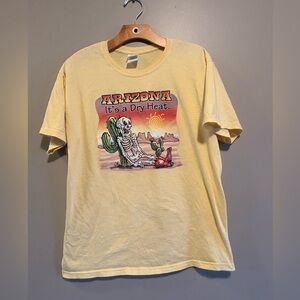 Gildan Light Yellow Heavy Cotton T-Shirt